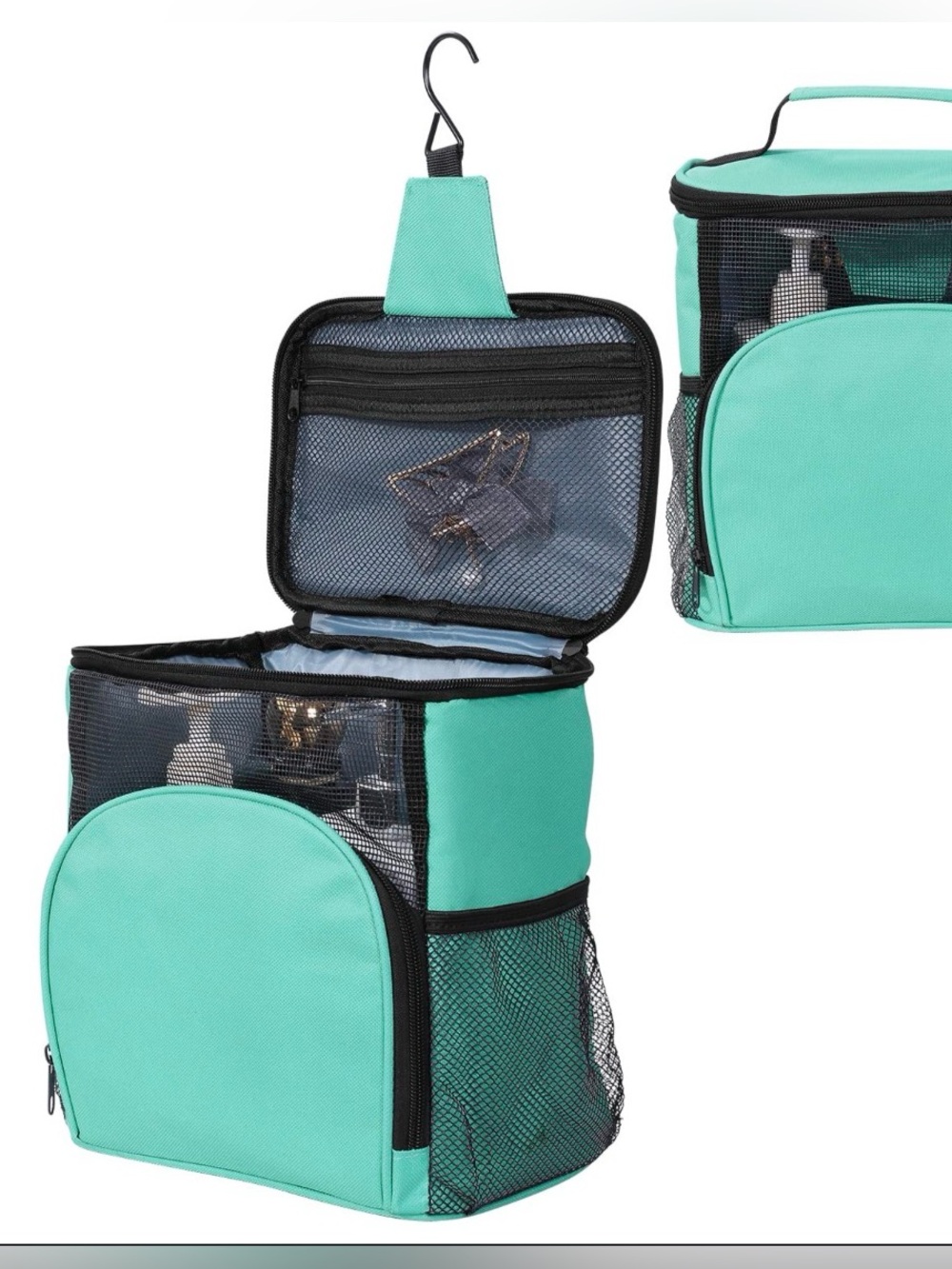 Home Textile Storage Portable Shower Caddy Dorm Room Travel Hanging with Hook